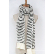 Calentador de cuello unisex para mujer de lujo grueso hilado de invierno mezclado bufanda hecha punto (SK153)